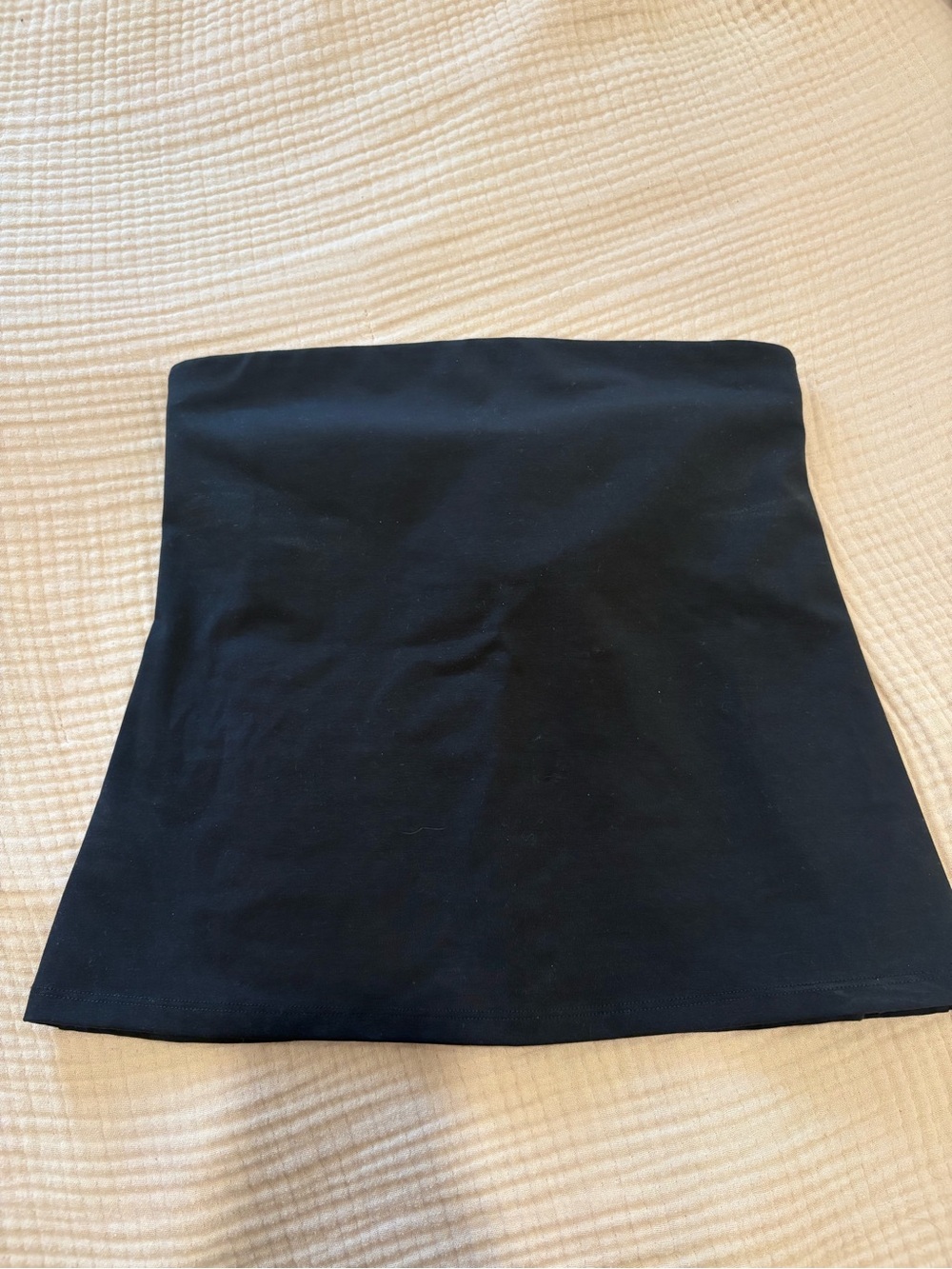 Skin organics black cotton tube top, size small, NWOT